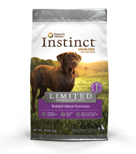 Nature's Variety Instinct Grain Free LID Rabbit Meal Dog 4.4# C=5