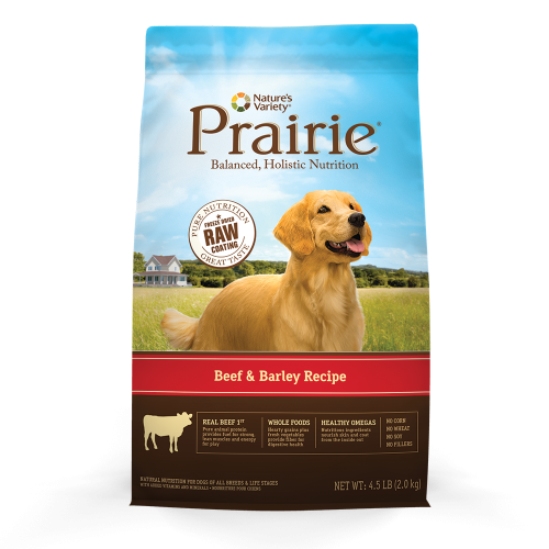 Nature's Variety Prairie Beef/Barley Dog 4.5# C=4