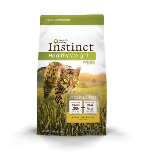 Nature's Variety Instinct Grain Free Healthy Weight Chicken Meal Cat 10.4#