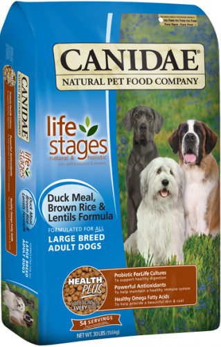 CANIDAE Large Breed Adult, Duck, Brown Rice & Lentils  