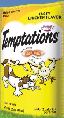 Mars Whiskas Temptation Tender Chicken 12/3Oz Pouch