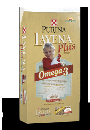 Purina Layena Plus Omega-3 Chicken Feed