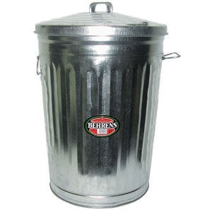 Galv Steel Locking Can With Lid