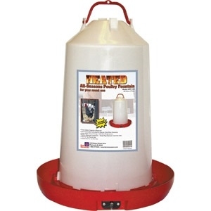 Heated 3 Gallon Poultry Fountain
