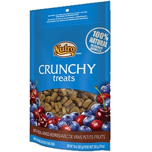 Nutro 10oz Crunchy Dog Treats with Real Mixed Berries