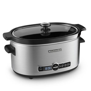 KitchenAid® 6-Quart Slow Cooker with Solid Glass Lid 
