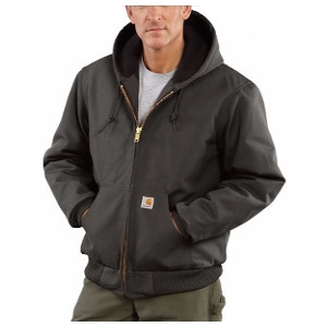 Men's Carhartt Cotton Duck Active Jac/Quilted-Flannel Lined Jacket