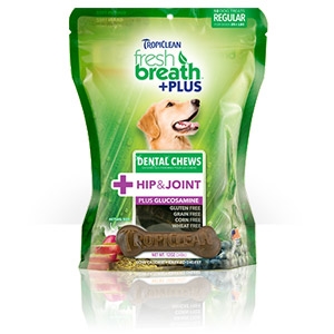 Tropiclean® Fresh Breath® Plus Hip & Joint Dental Chews