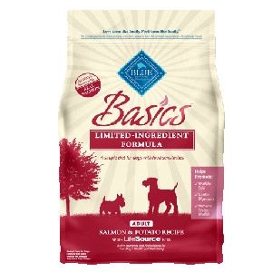 BLUE Basics® Salmon & Potato Recipe For Adult Dogs 24lb