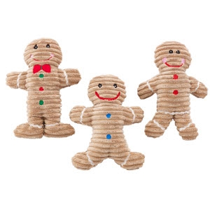 Holiday Corduroy Gingerbread Toy