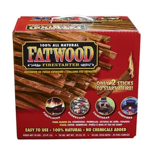 Fatwood 100% All Natural Firestarter 25 lbs.