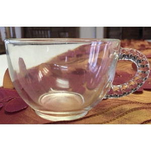 Spiral Glass Punch Cup
