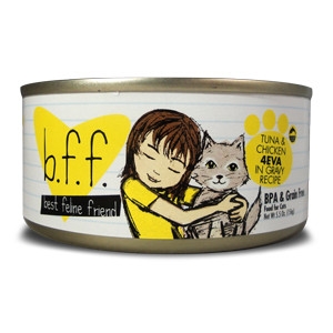 Weruva B.F.F. Tuna & Chicken 4EVA Cat Food 3oz Can