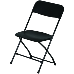 Chair- Black Vinyl Folding