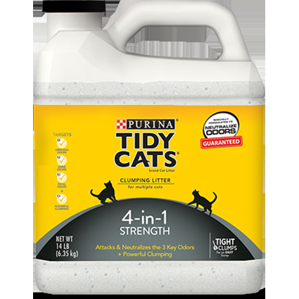 Purina Tidy Cats, Clumping Cat Litter 4-in-1 Strength