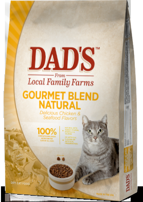 Dad's Gourmet Blend Natural Cat Food, Sixteen Pound Bag