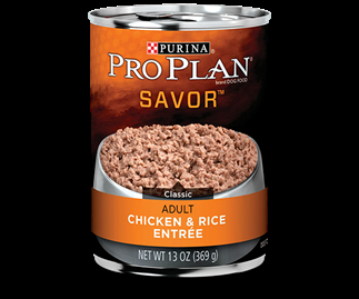 Purina Pro Plan Savor Adult Chicken and Rice Entree 13 ounce can