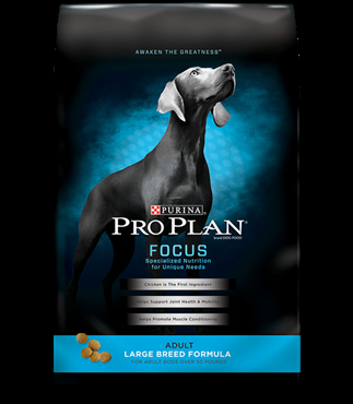 Purina Pro Plan Focus Large Breed Chicken and Rice Formula, 34 pound bag