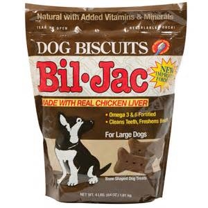 Bil-Jac Dog Biscuits with Real Chicken Liver for Large Dogs, 4 pound bag