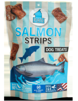 Plato Salmon Strips Dog Treats, 6 ounce bag