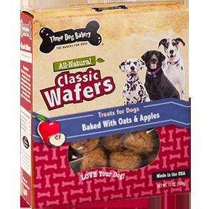 All Natural Classic Wafers Oat & Apples Flavor Dog Treats 13oz
