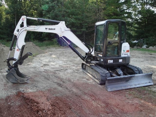 12,000 lb Bobcat E50 Enclosed Excavator w/ Thumb 