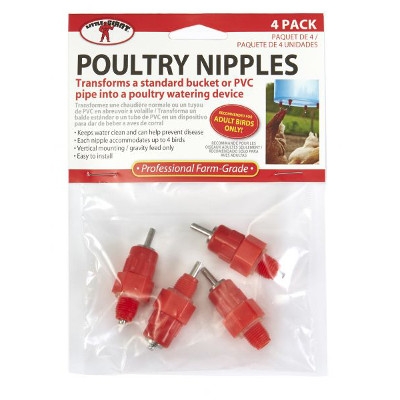 Poultry Nipples, 4 pk