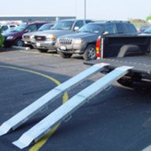 8' Aluminum Folding Ramp, Pair