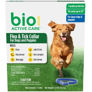 Bio Spot Active Care Flea & Tick Collar for Dogs
