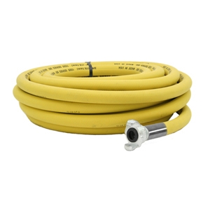 Yellow 300# Pneumatic Tool Air Hose Assembly 3/4" ID x 50 Ft