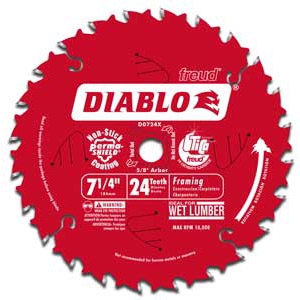 Freud  7-1/4” Diablo Circular Saw Blade