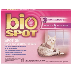 Bio-Spot 3 Pack Flea and Tick Control For Cats