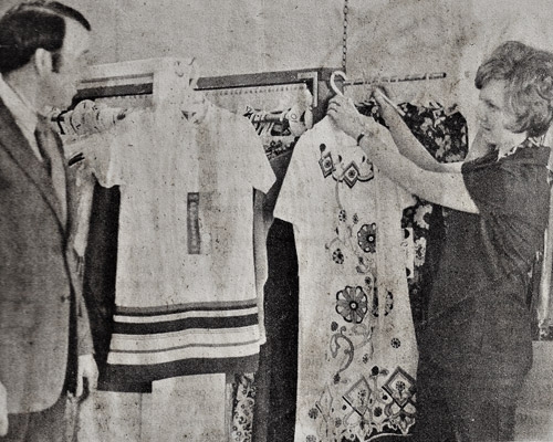 Jack and Carolyn Ward on their first day in business, March 1972