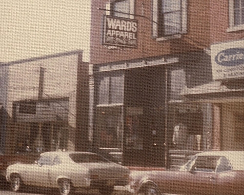 The store-front of the remodeled location, 1975