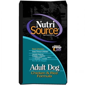 NutriSource Adult Chicken and Rice Formula Dog Food