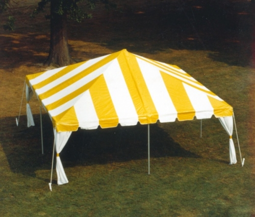 Tent, 20' x 20', 30', 40'  Frame Yellow & White