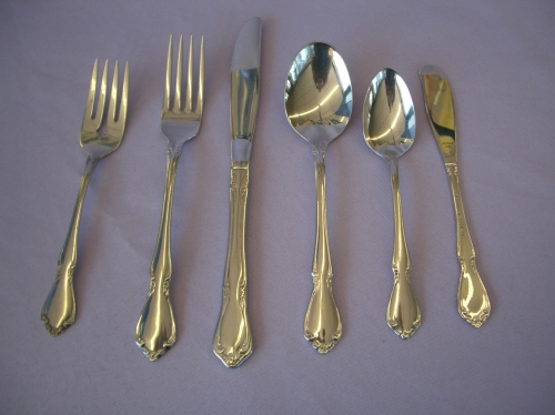 Flatware, Polished Stainless Steel