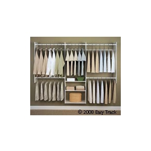 Easy Track 4' to 8' Deluxe Tower Closet - White