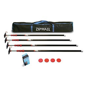 ZipWall 4 ZipPole Pack