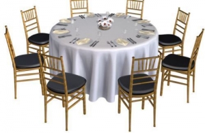 Round Table Linens 132