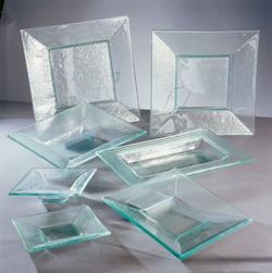 Chip Resistent Contemporary Square Glass Dinnerware
