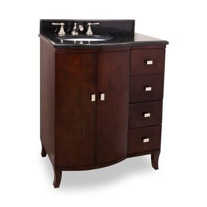Mahogany Modern Collection 30 Inch Single Sink Bathroom Vanity