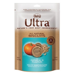 ULTRA Healthy Digestion Dog Biscuits Oatmeal and Pumpkin