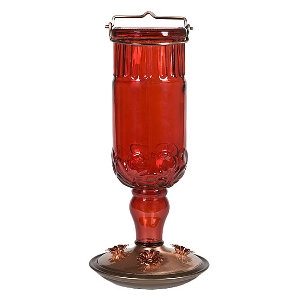 Perky-Pet® Red Antique Bottle Hummingbird Feeder
