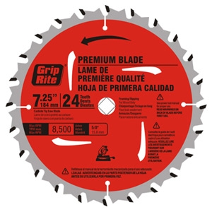 Grip Rite 7-1/4 inch x 24 Tooth Carbide Framing Blades