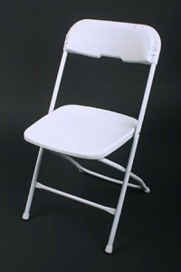Plastic Folding Chair White