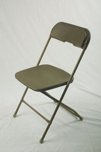 Plastic Folding Chair Brown