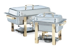 8 Qt. Chafer with Gold Accents