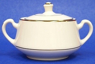 Ivory Sugar Bowl with Lid