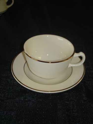 Ivory With Gold Band Coffee Cup